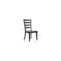 Harper Black Ladder Back Dining Chair