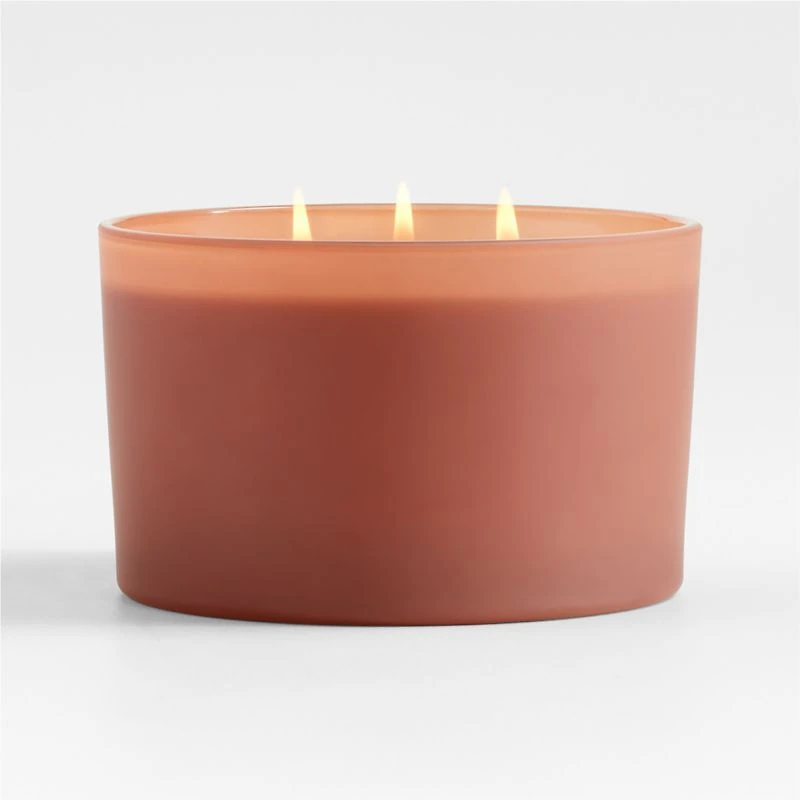 Monochrome No. 8 Harvest 3-Wick Scented Candle - Pumpkin, Cinnamon, Vanilla