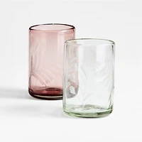 Harvest Floral 8-Oz. Etched Glass