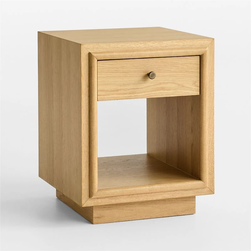 Hastings 18" Rye Wood Narrow Nightstand