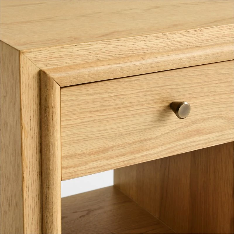 Hastings 18" Rye Wood Narrow Nightstand