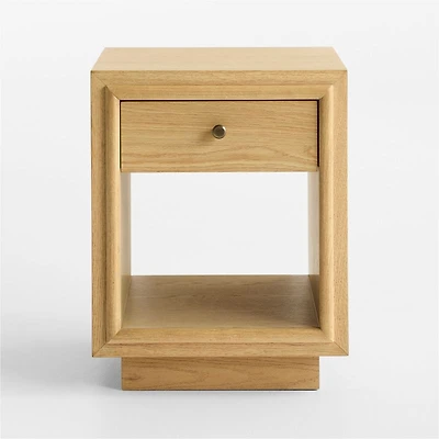 Hastings 18" Rye Wood Narrow Nightstand