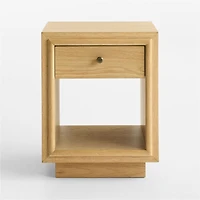 Hastings 18" Rye Wood Narrow Nightstand
