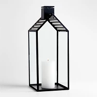 Haus Black Metal Lantern 17.5"