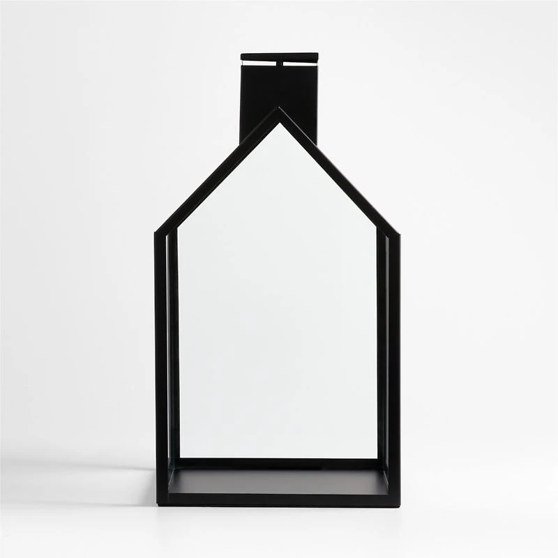 Haus Black Metal Lantern 17.5"