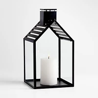 Haus Black Metal Lantern 17.5"
