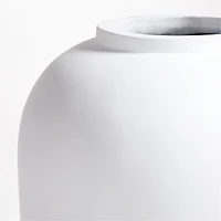 Haven White Cement Vase