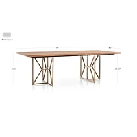 Hayes 94" Rectangular Dining Table