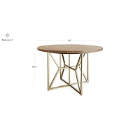 Hayes 48" Round Acacia Dining Table