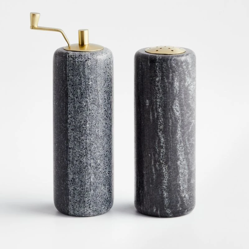 Hayes Black Marble Pepper Mill Grinder