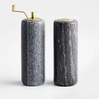 Hayes Black Marble Pepper Mill Grinder