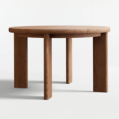 Hearth 49"-71" Oak Round Extendable Dining Table