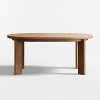 Hearth 49"-71" Oak Round Extendable Dining Table