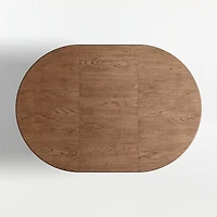 Hearth 49"-71" Oak Round Extendable Dining Table