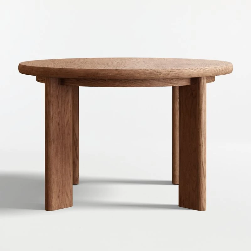 Hearth 49"-71" Oak Round Extendable Dining Table