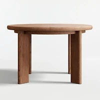 Hearth 49"-71" Oak Round Extendable Dining Table
