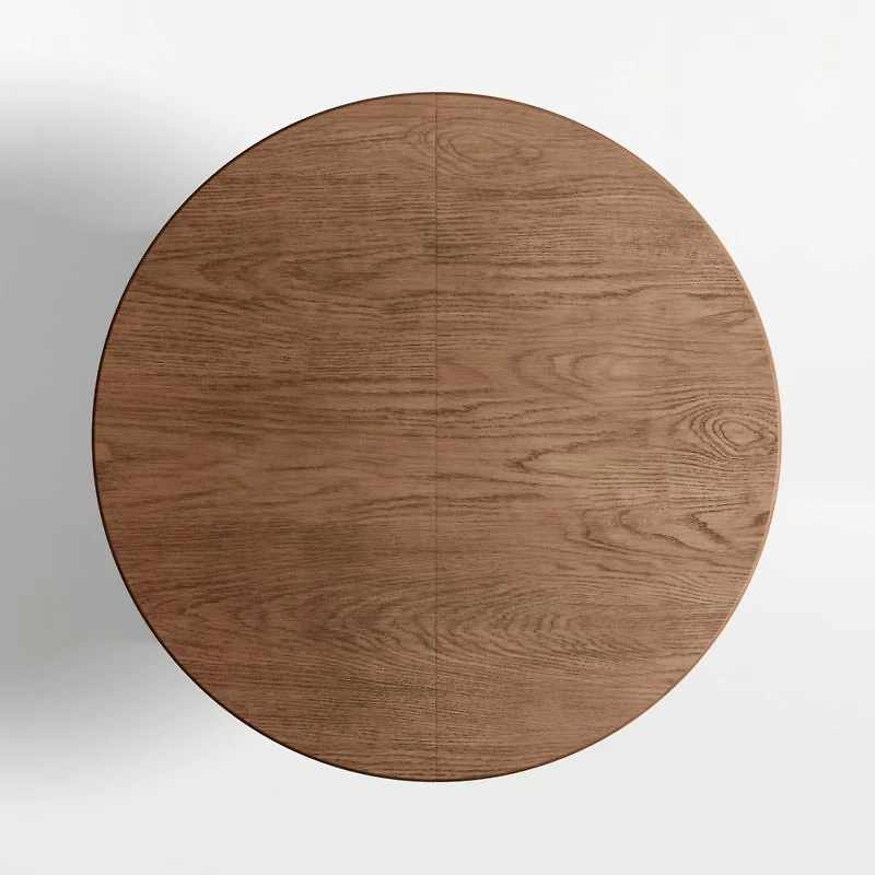 Hearth 49"-71" Oak Round Extendable Dining Table