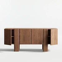 Hearth 76" Oak Credenza
