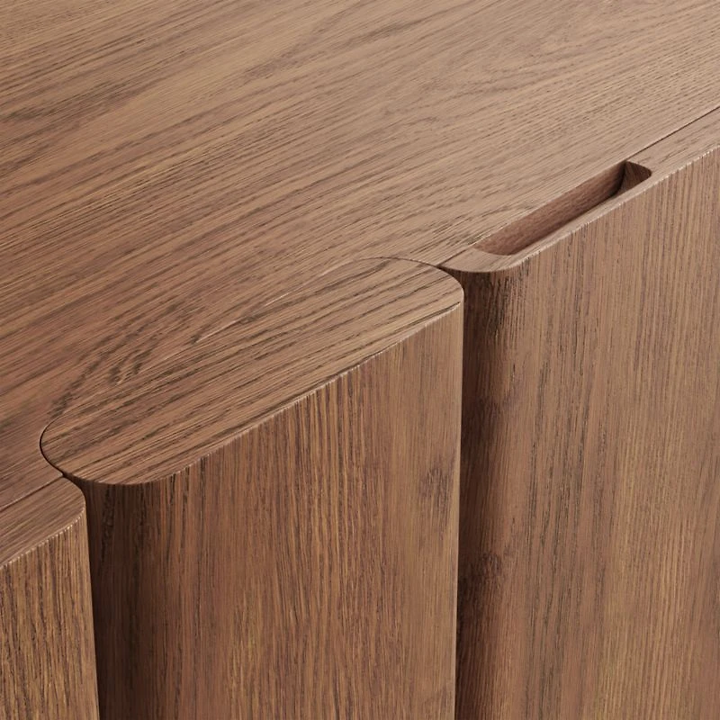 Hearth 76" Oak Credenza