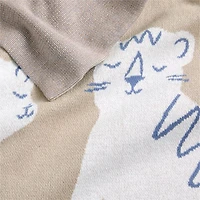 Heirloom Animal Printed Organic Cotton Baby Stroller Blanket