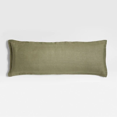 Hemp 54x20 Garden Green Throw Pillow Cover