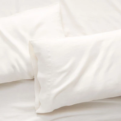 Aire Natural Hemp Warm Natural Standard Pillow Cases, Set of 2
