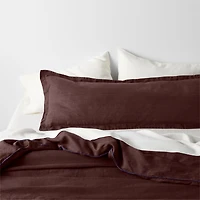 Hemp 54"x20" Cider Burgundy Throw Pillow Cover