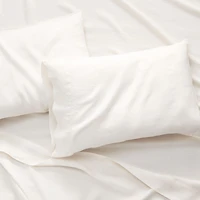 Aire Natural Hemp Warm Natural Standard Pillow Cases, Set of 2