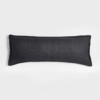 Hemp 54x20 Sultry Navy Throw Pillow Cover