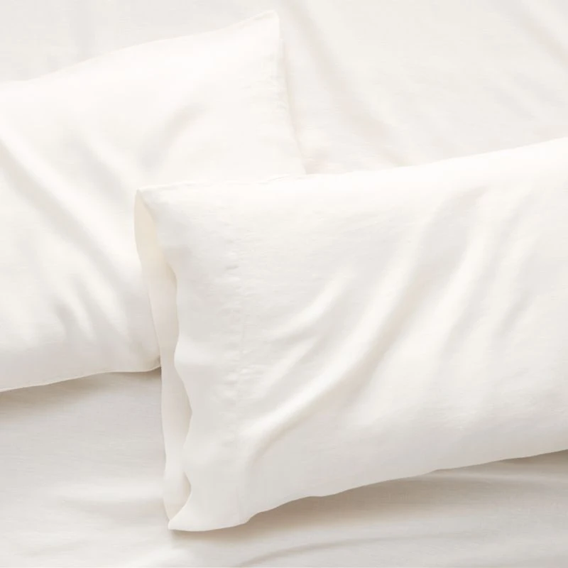 Aire Natural Hemp Warm Natural Standard Pillow Cases, Set of 2