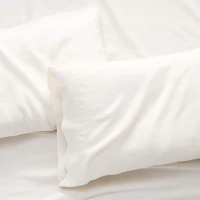 Aire Natural Hemp Warm Natural Standard Pillow Cases, Set of 2