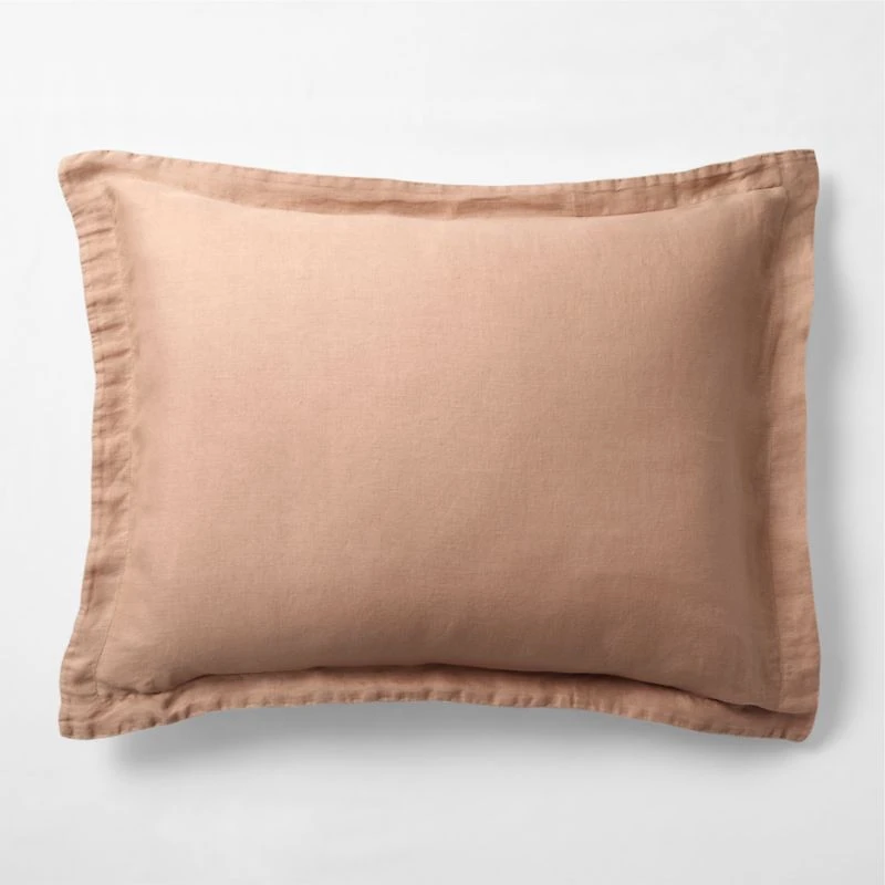 Aire Natural Hemp Terracotta Standard Bed Pillow Sham