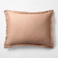 Aire Natural Hemp Terracotta Standard Bed Pillow Sham