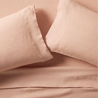 Aire Natural Hemp Terracotta King Bed Sheet Set