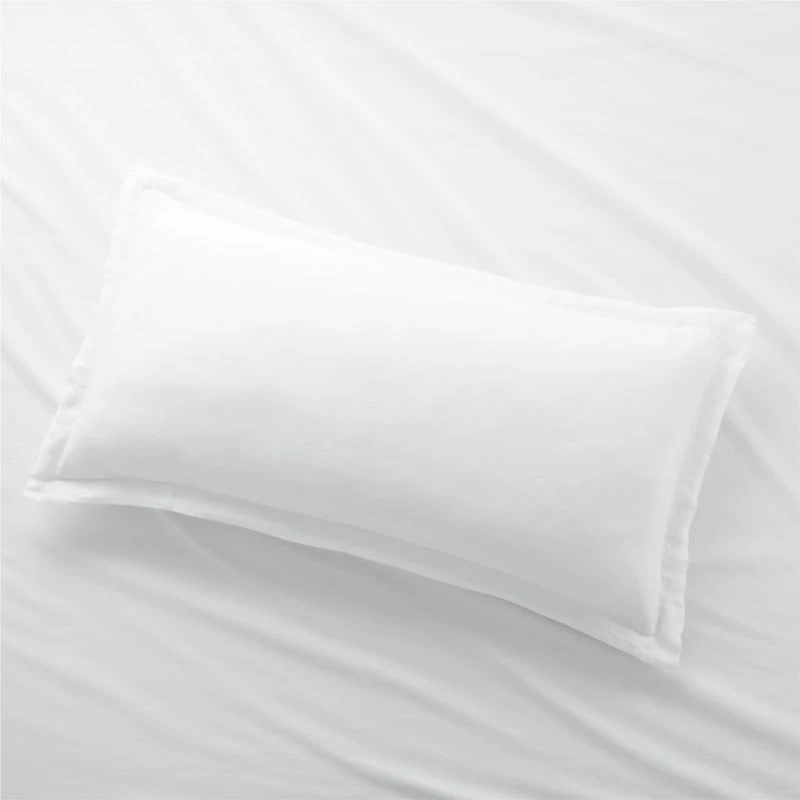 Aire Natural Hemp White King Bed Pillow Sham