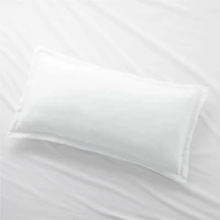 Aire Natural Hemp White King Bed Pillow Sham