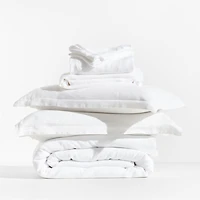 Aire Natural Hemp White Full Bedding Set