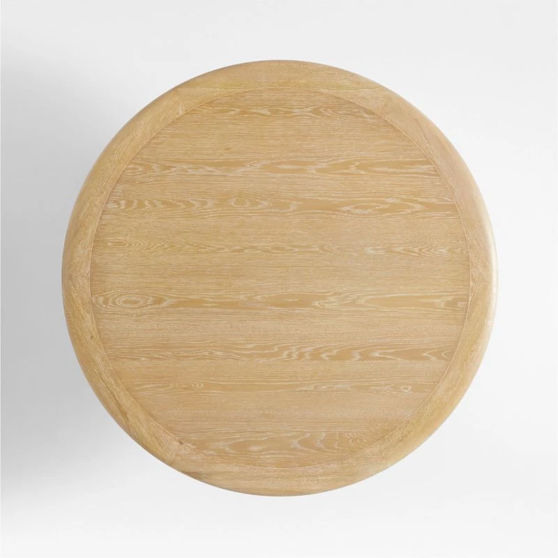 Henrik 60" Natural Oak Wood Round Dining Table