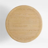 Henrik 60" Natural Oak Wood Round Dining Table