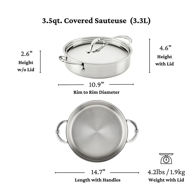 Hestan ProBond Luxe 3.5-Qt. Braiser