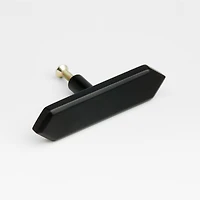 Hex 3" Black Bar Pull