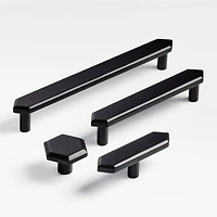 Hex 3" Black Bar Pull