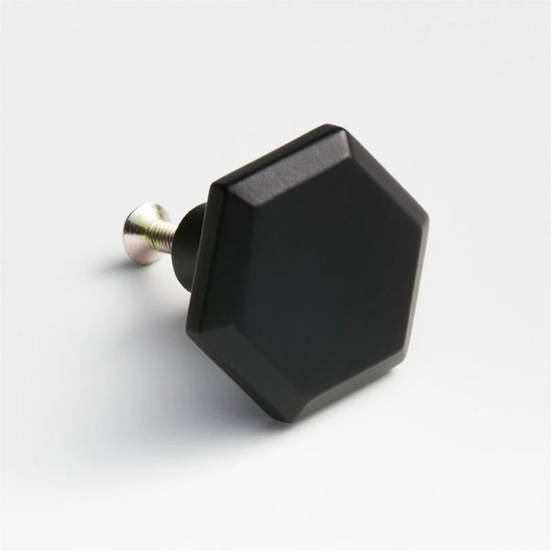 Hex 3" Black Bar Pull