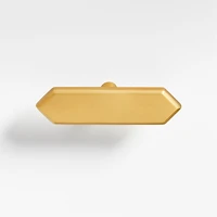 Hex 3" Brass Bar Pull
