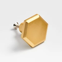 Hex 3" Brass Bar Pull