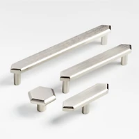 Hex 3" Brushed Nickel Bar Pull
