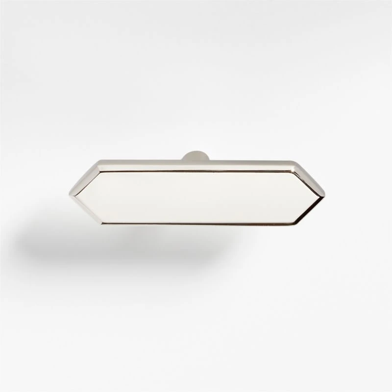 Hex 3" Polished Nickel Bar Pull