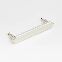 Hex 3" Polished Nickel Bar Pull