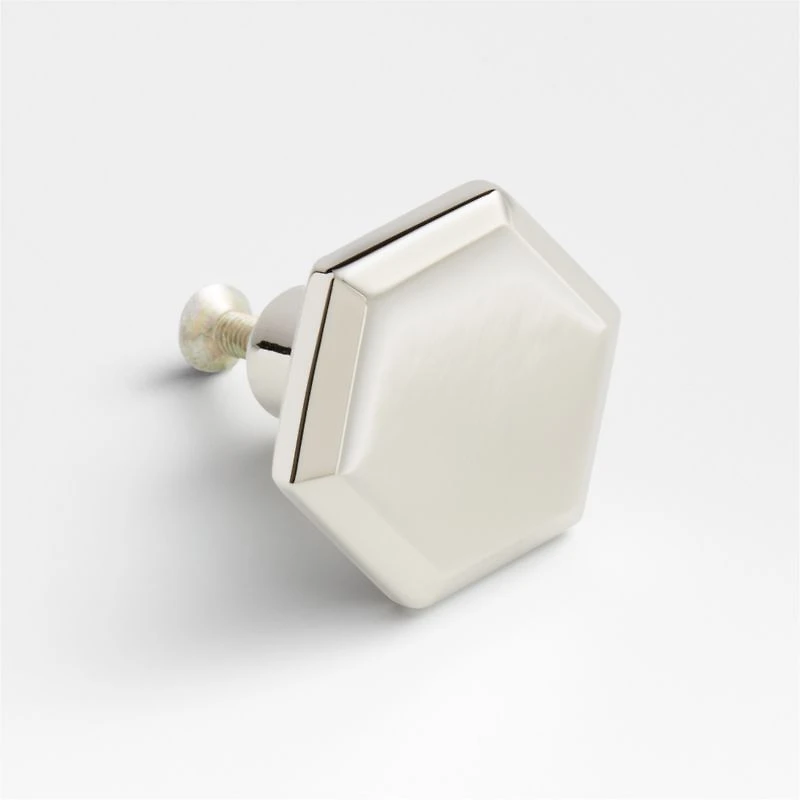 Hex 3" Polished Nickel Bar Pull