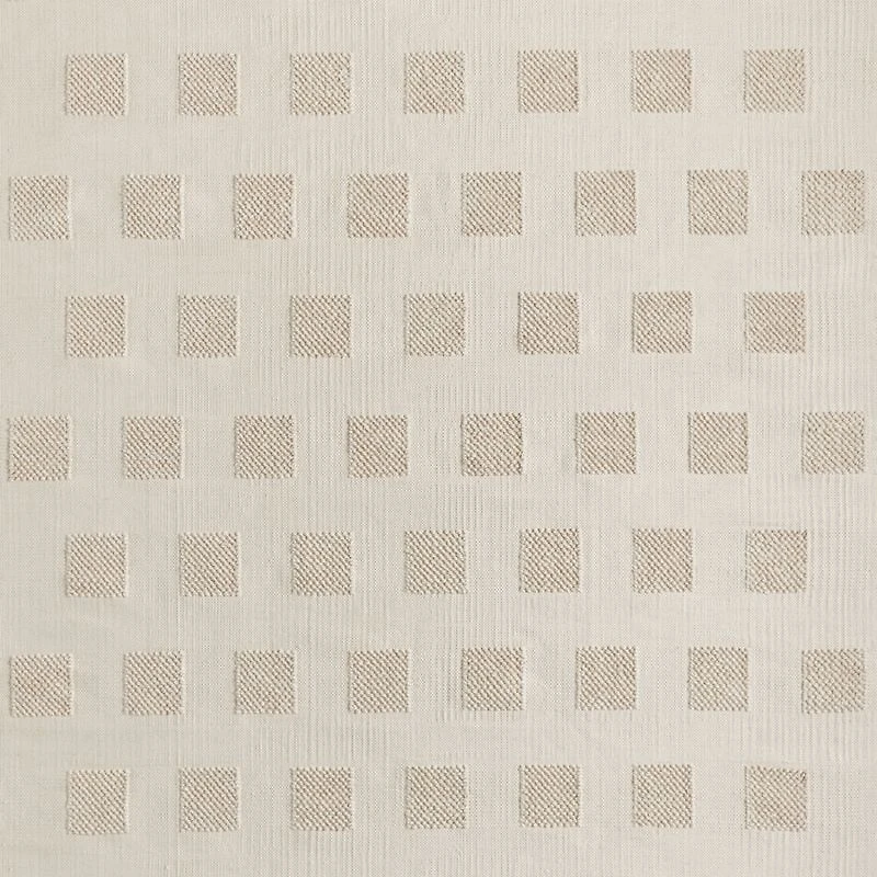 Hi/Low Square Stone Tan Flatweave Kids Performance Area Rug 5'x8'